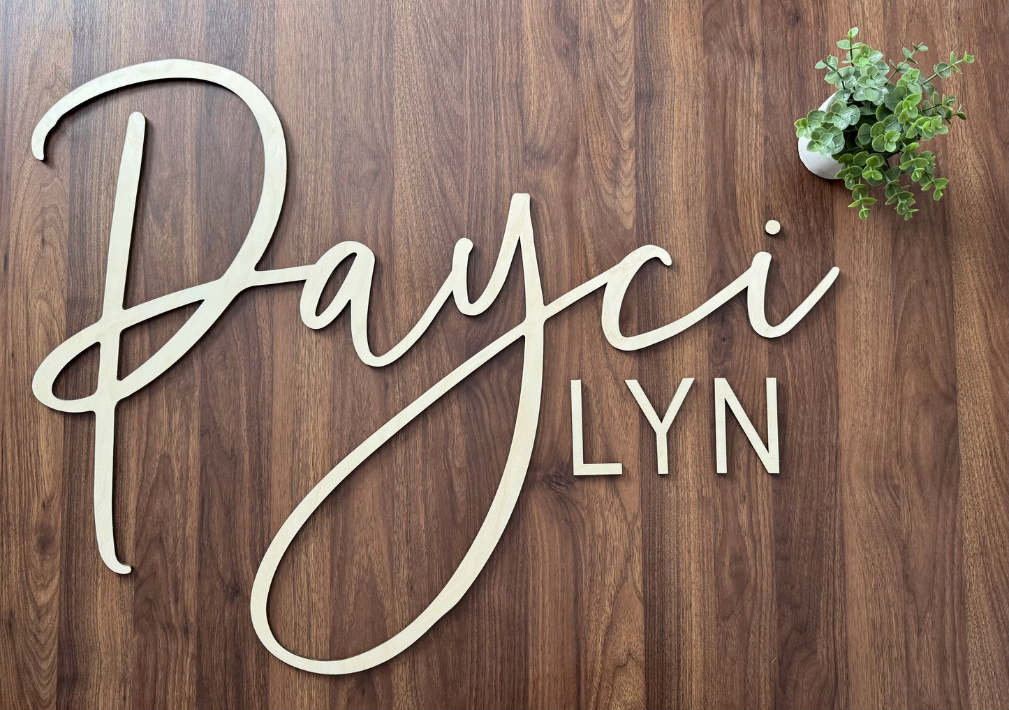 Nursery Sign - Double Name Freestanding