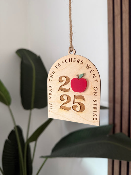 Teacher Strike 2025 Ornament