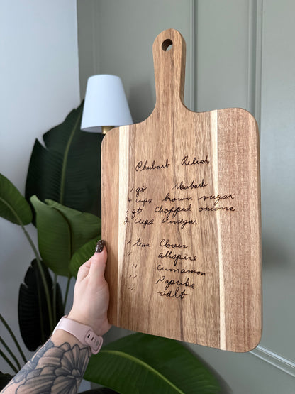 Rectangle Acacia Serving Board - Recipe