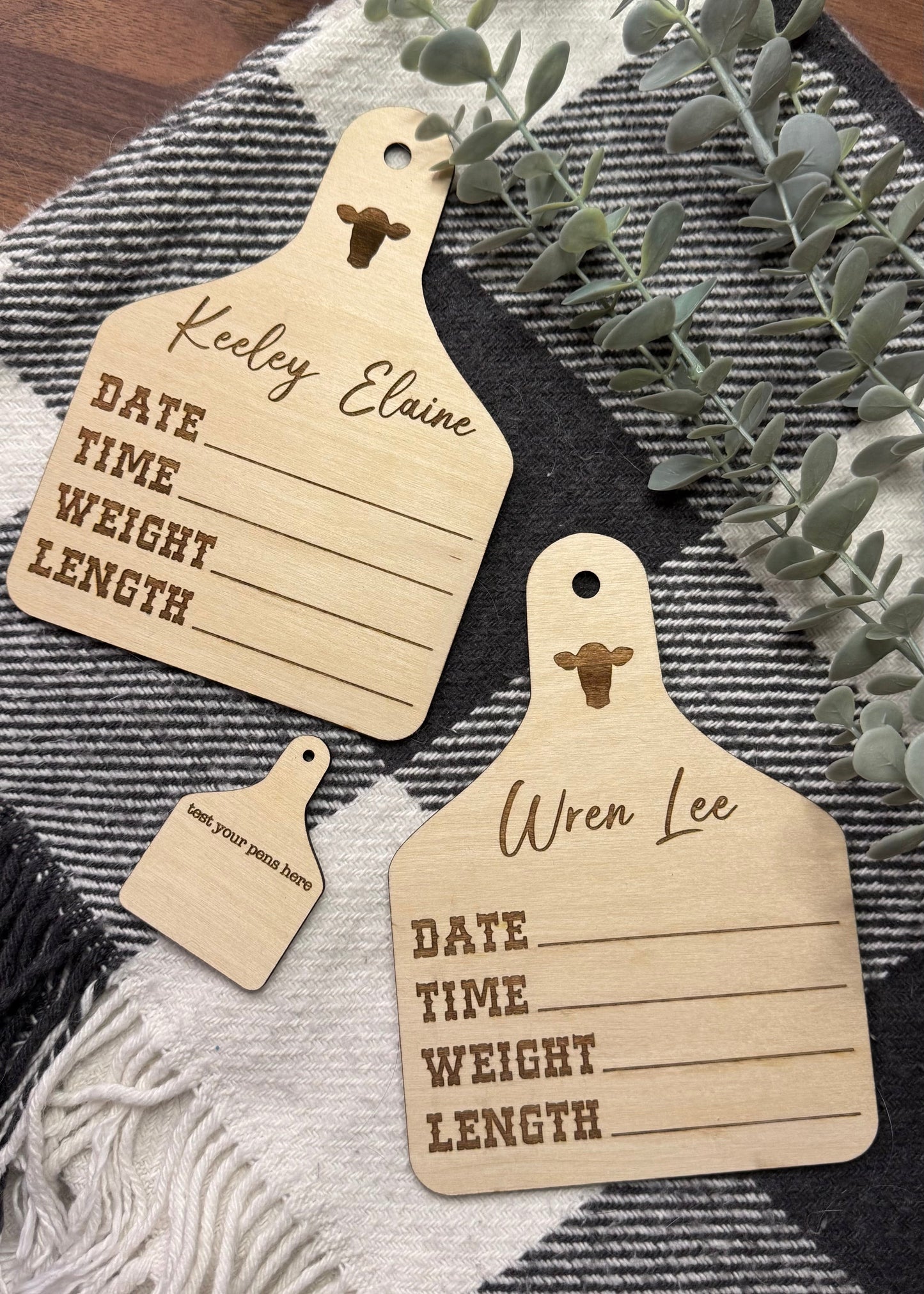 Name Announcement - Cow Tag