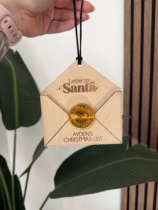 Letter to Santa Ornament