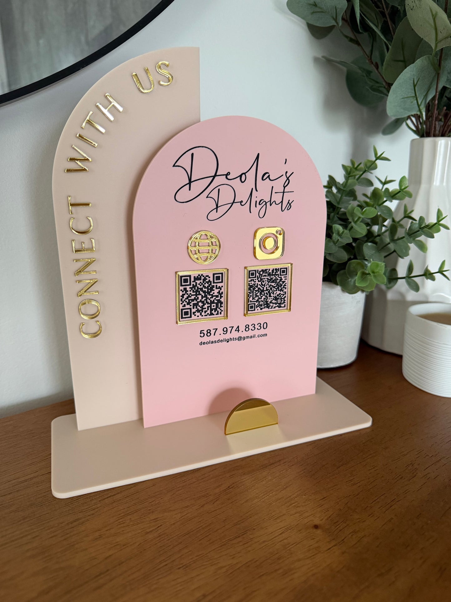 Acrylic Sign - Arch double layer