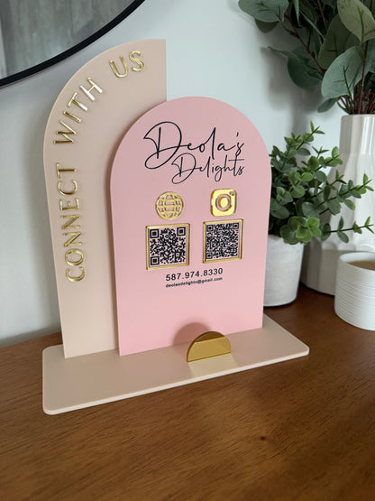 Acrylic Sign - Arch double layer
