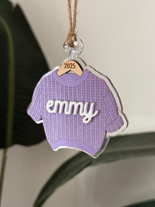 Chunky Knit Sweater Ornament