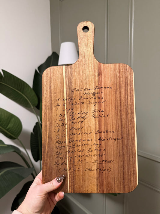Rectangle Acacia Serving Board - Recipe