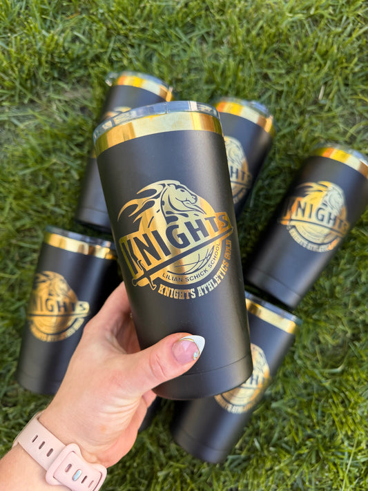 20 oz Engraved Tumbler - Gold Plated