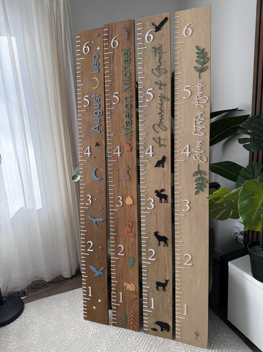 Wooden Growth Ruler - Custom