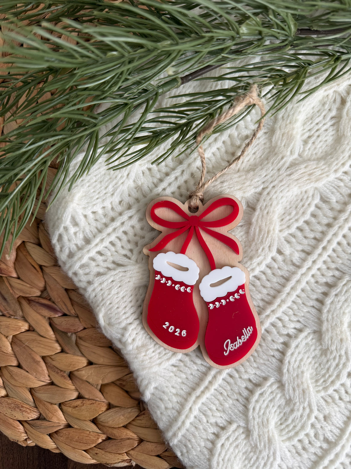 Baby Bootie Ornament