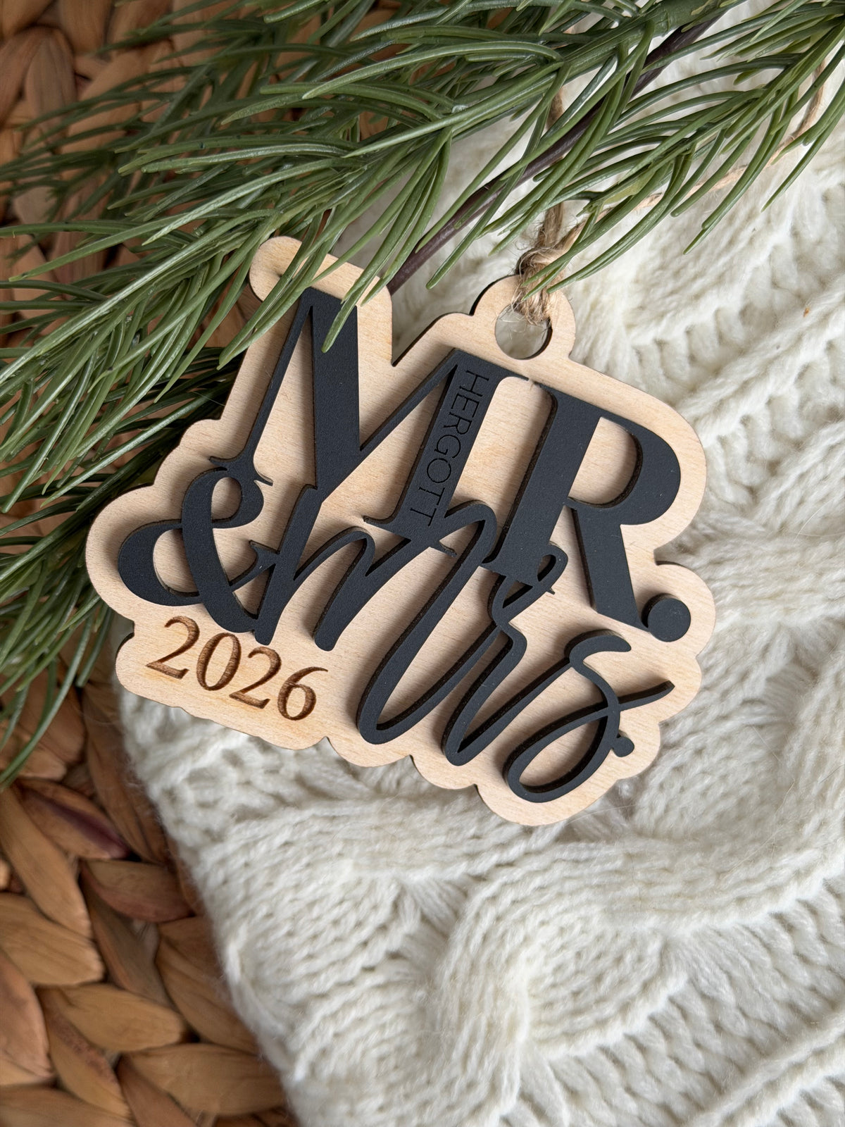 Mr & Mrs / Mr & Mr / Mrs & Mrs ornament
