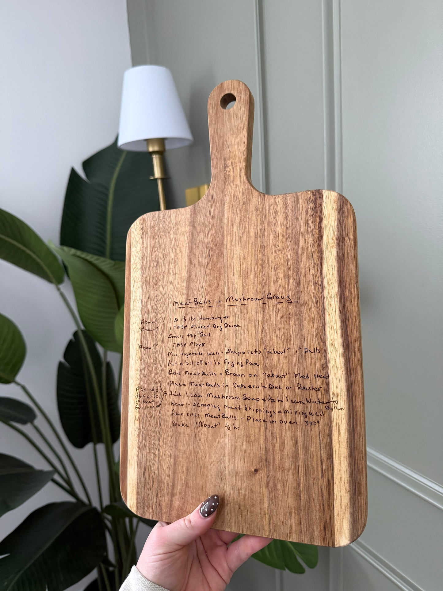 Rectangle Acacia Serving Board - Recipe