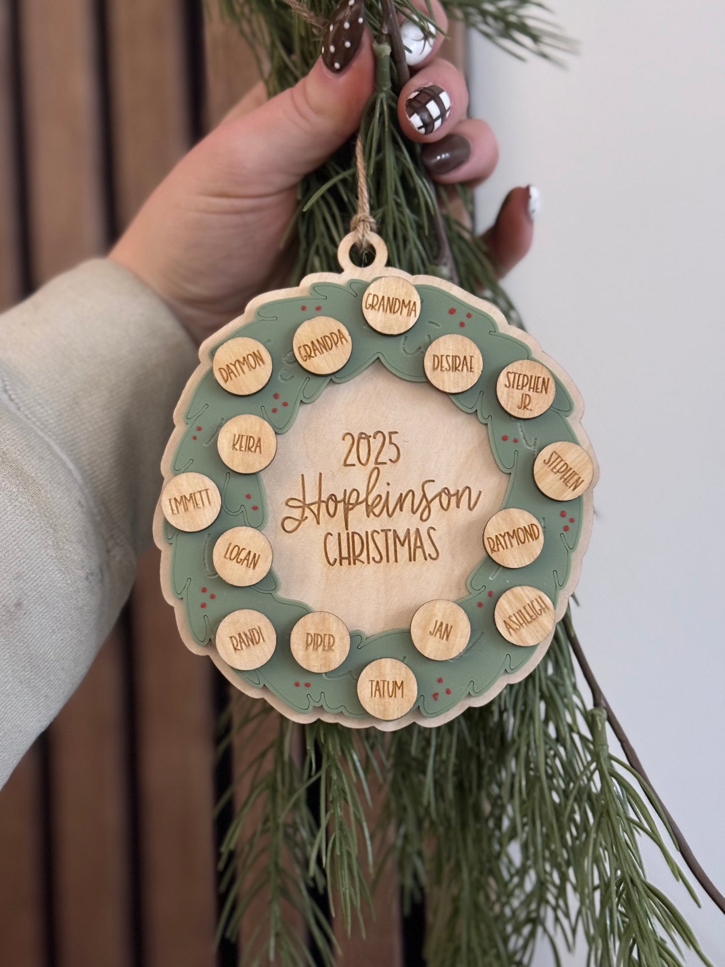 Family Wreath Ornament