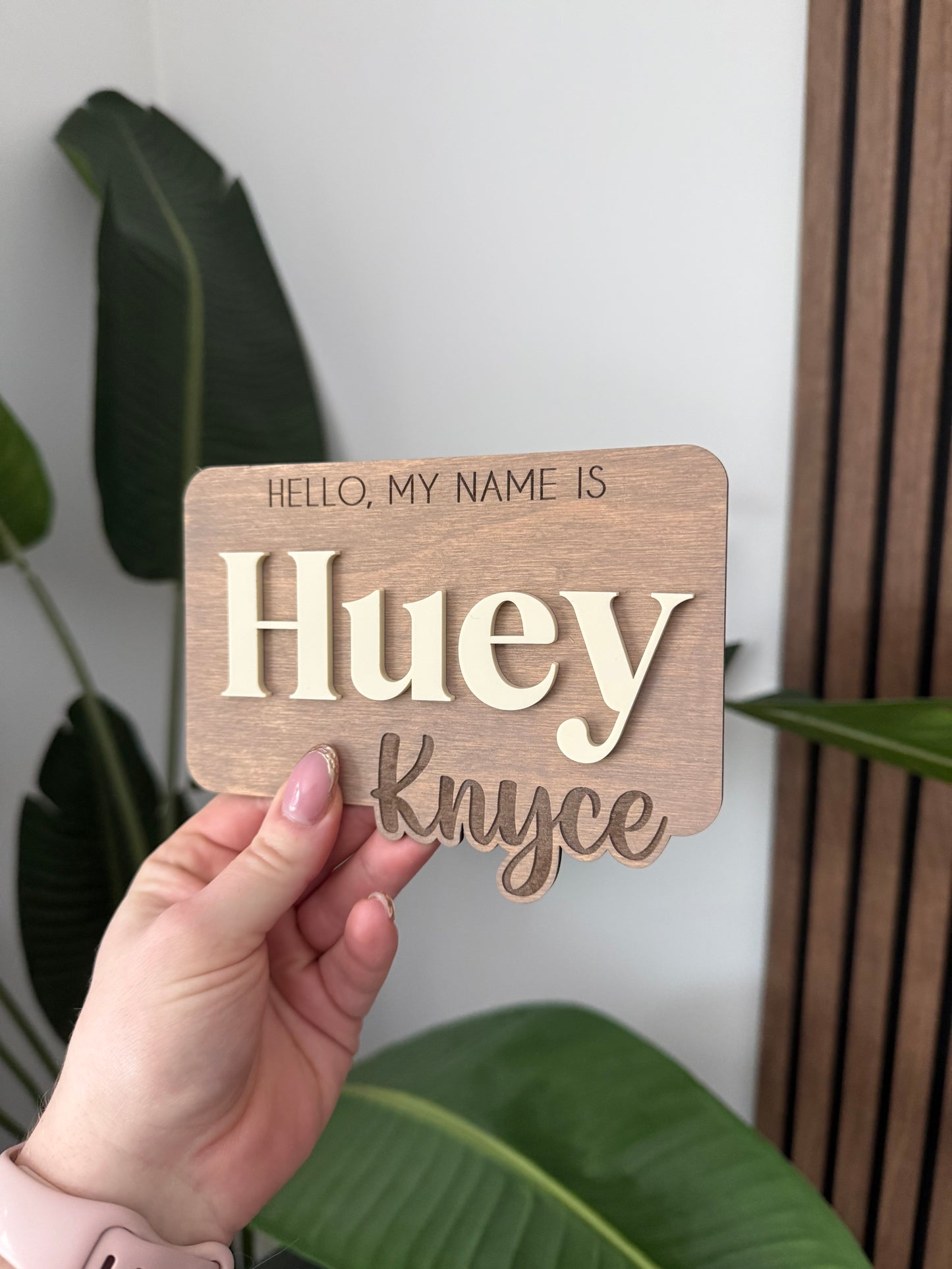 Name Announcement - Hello my name is