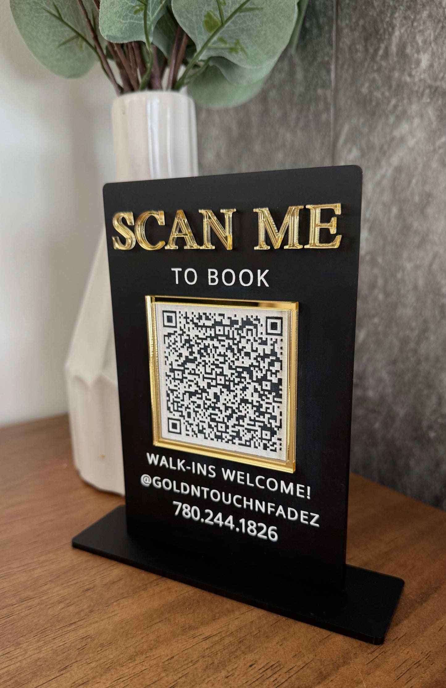 Acrylic Sign - QR Code