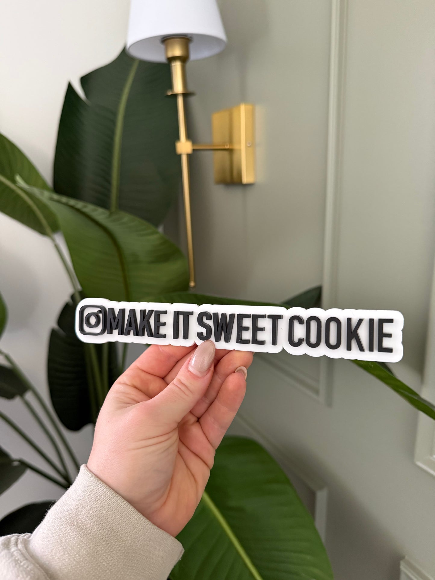 Acrylic Sign - Social Media Watermark