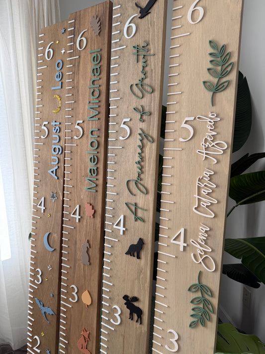 Wooden Growth Ruler - Custom