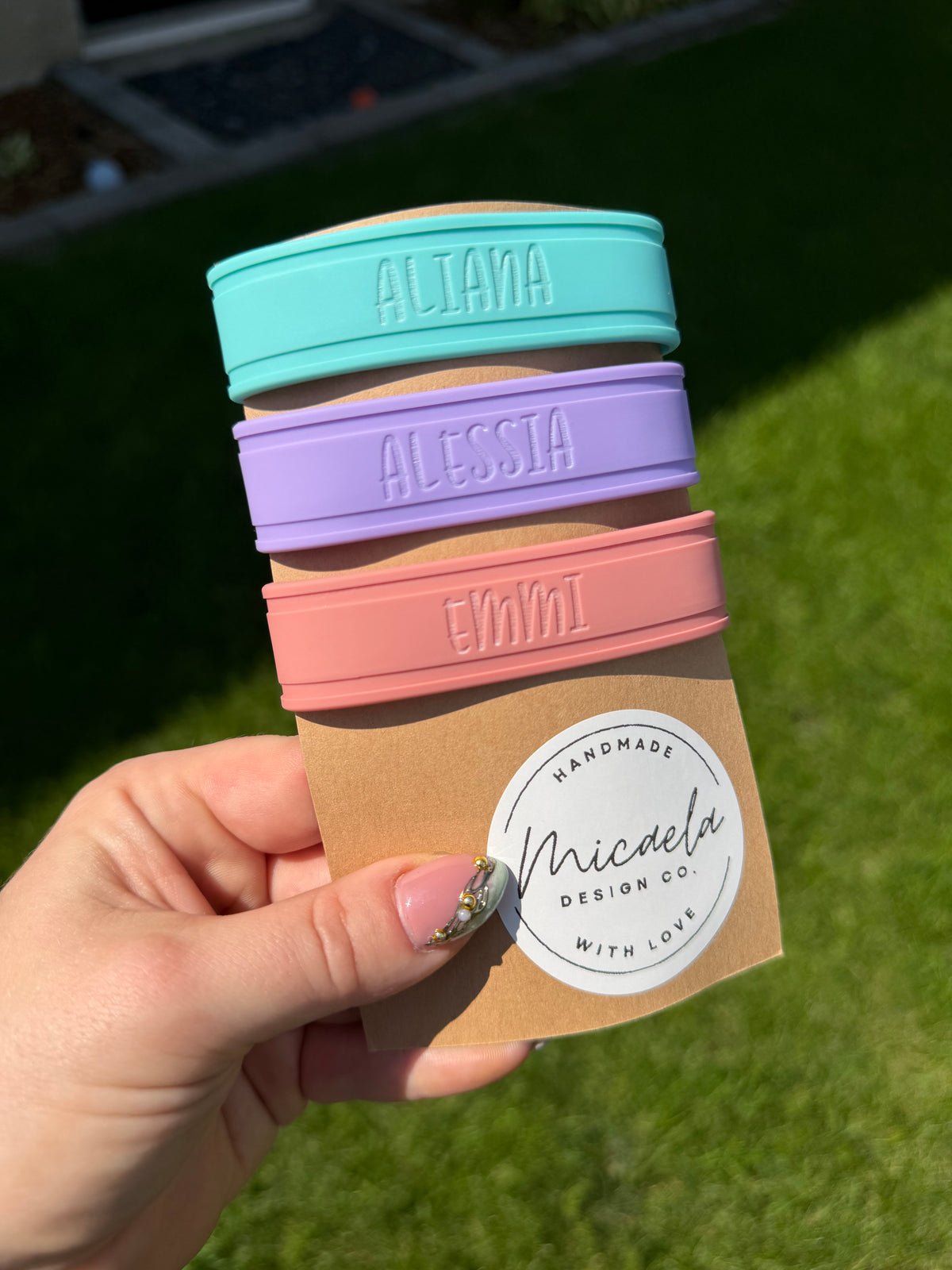 Engraved Silicone Bottle Bands