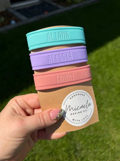 Engraved Silicone Bottle Bands