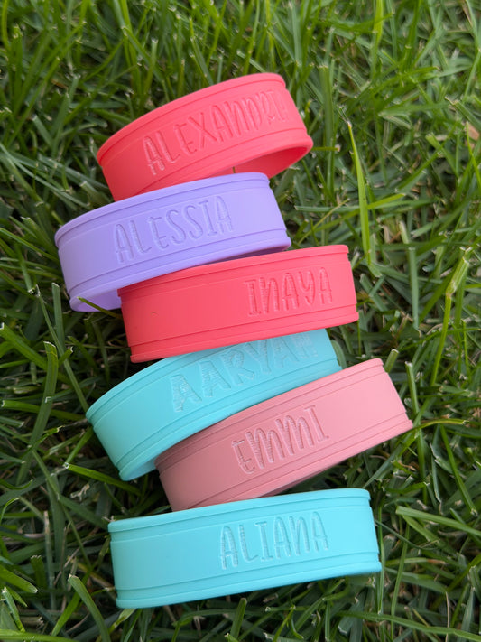 Engraved Silicone Bottle Bands