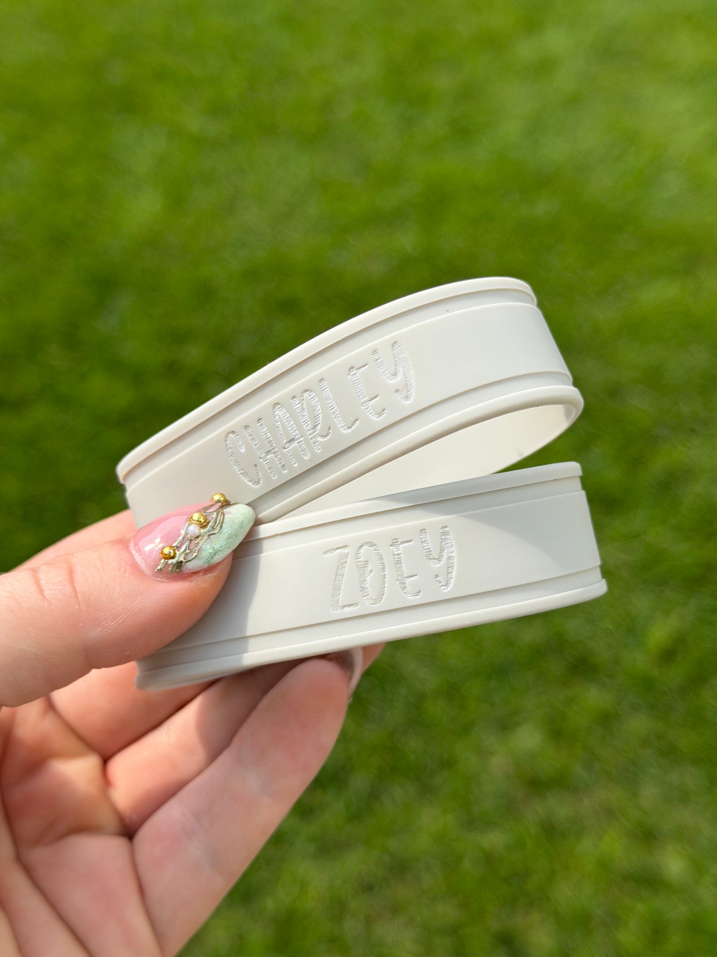 Engraved Silicone Bottle Bands