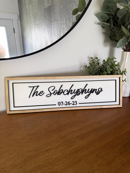 Family Name Sign