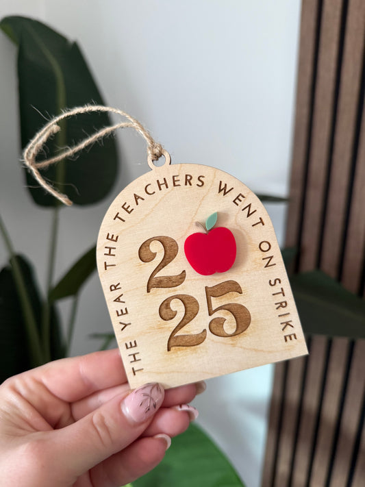 Teacher Strike 2025 Ornament