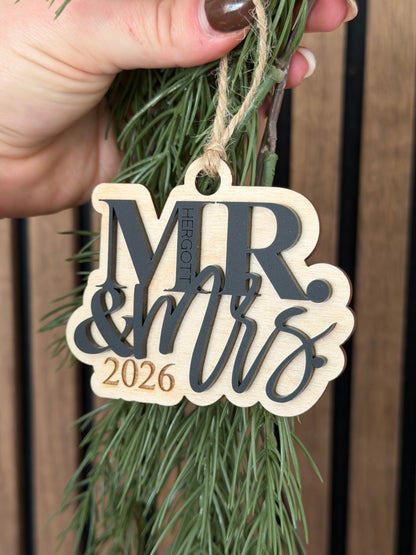 Mr & Mrs / Mr & Mr / Mrs & Mrs ornament