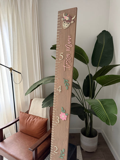 Wooden Growth Ruler - Custom