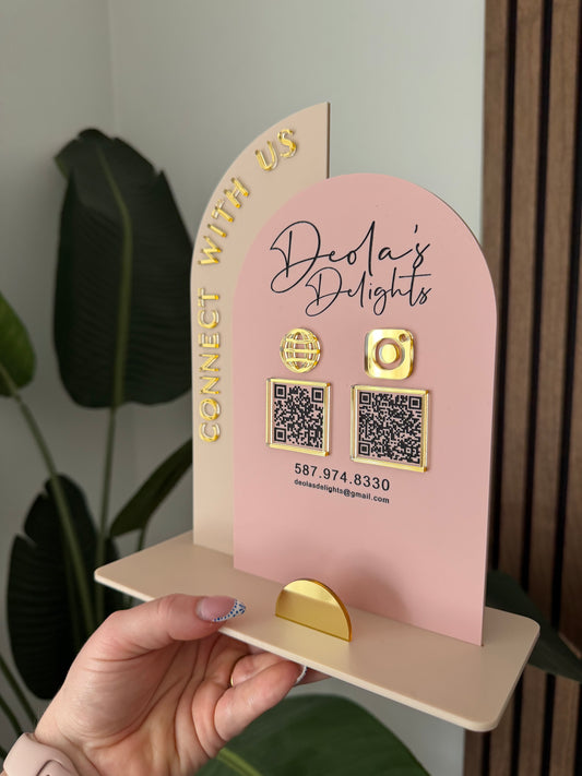 Acrylic Sign - Arch double layer