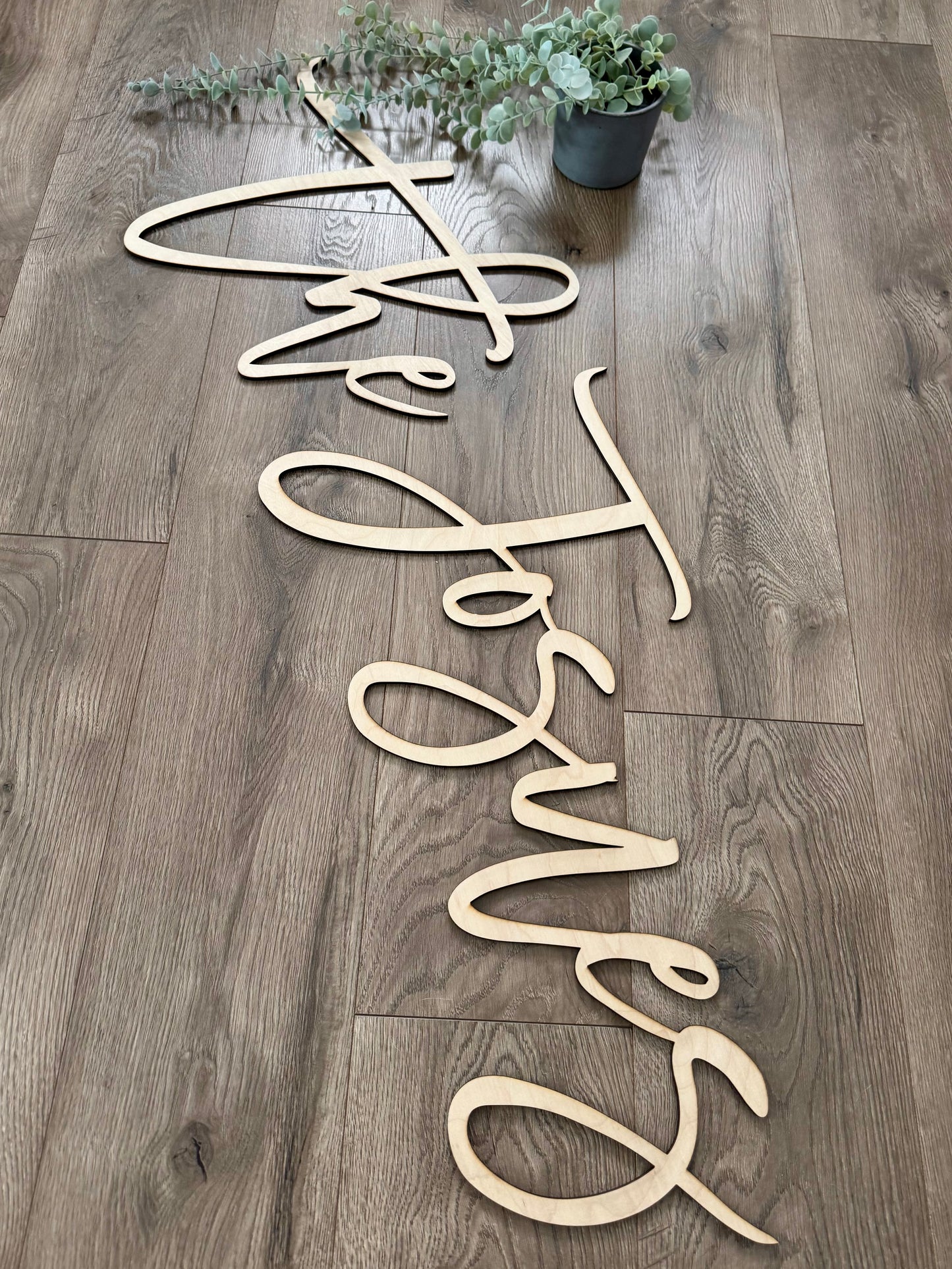 Wedding Name Sign - Freestanding