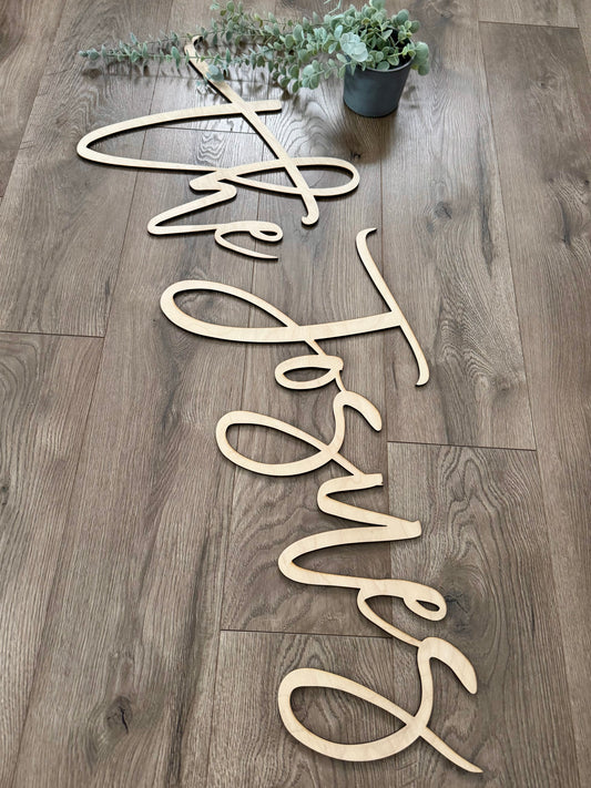 Wedding Name Sign - Freestanding