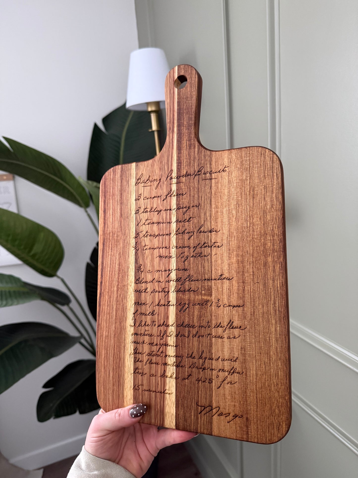 Rectangle Acacia Serving Board - Recipe