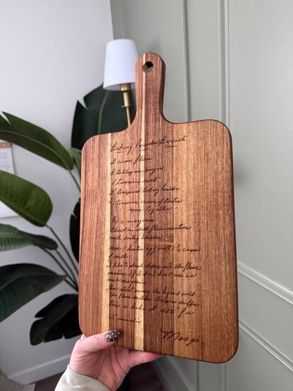 Rectangle Acacia Serving Board - Recipe