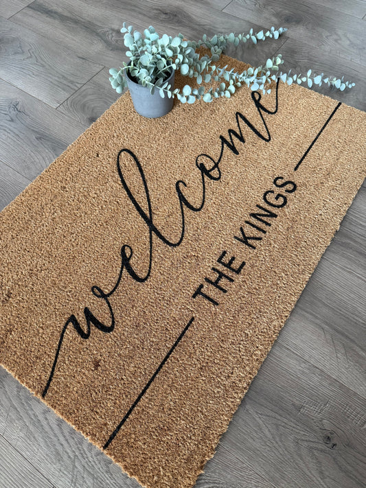 Doormat - Welcome Family