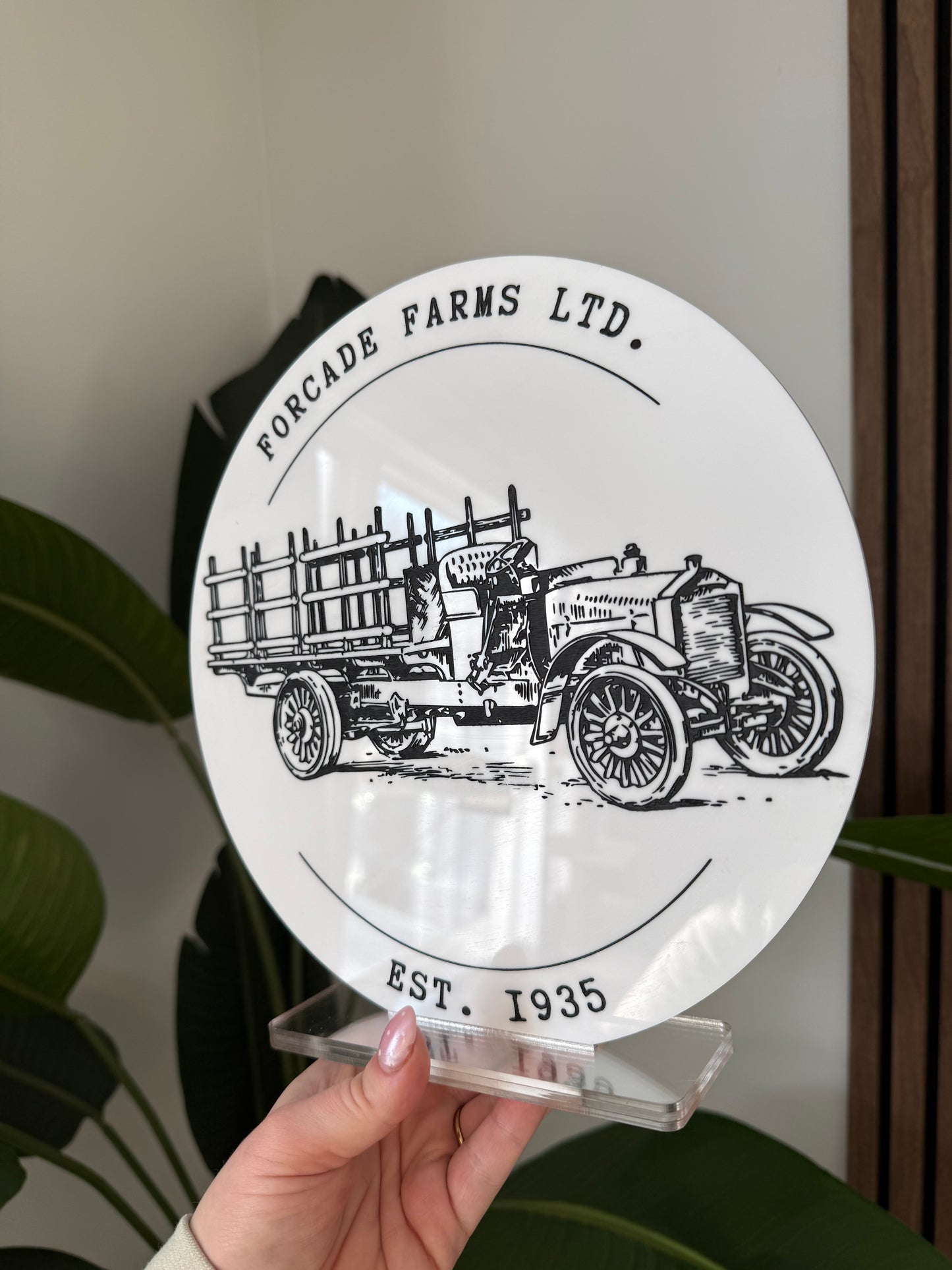 Acrylic Round Logo Sign