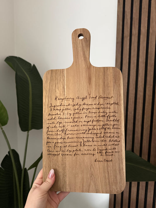 Rectangle Acacia Serving Board - Recipe