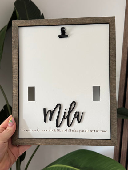 Pet Collar Memorial Sign - Photo Clip