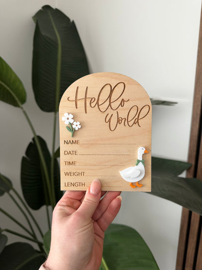 Birth Announcement - Goose