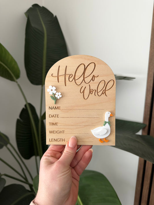 Birth Announcement - Goose