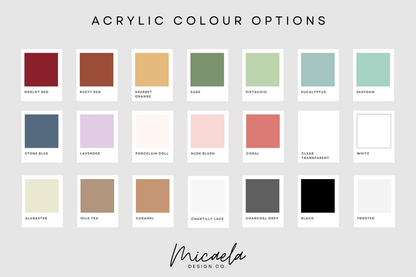 Acrylic Sign - Price List