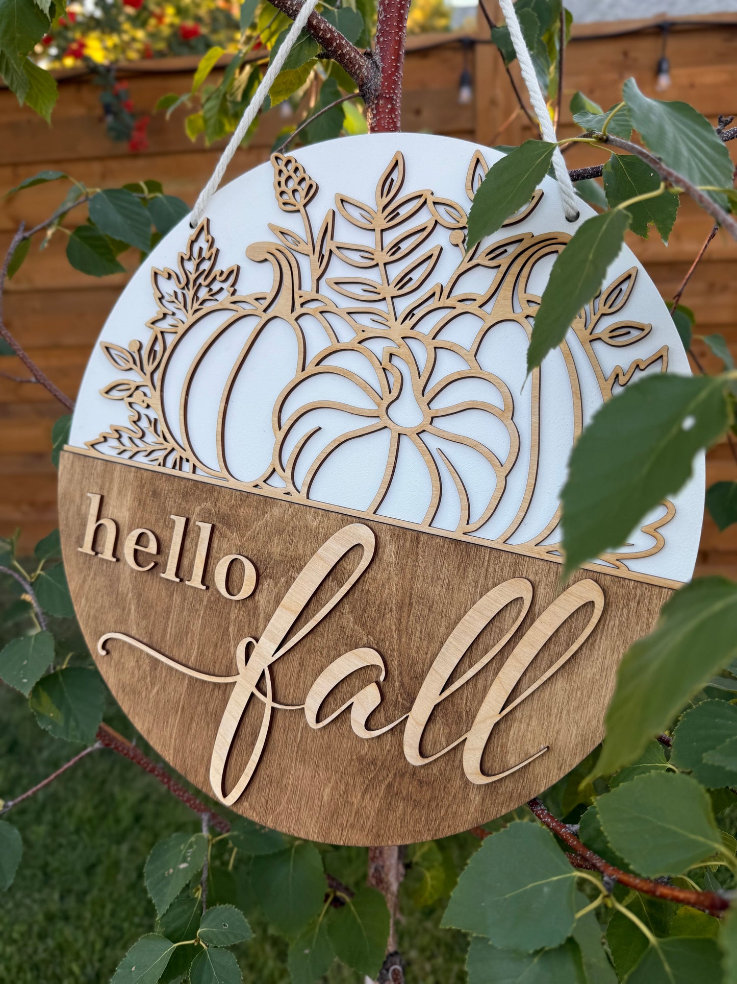 Hello Fall Door Sign
