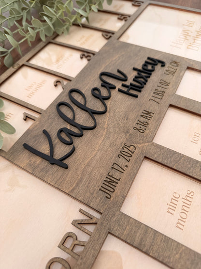 First Year Keepsake Sign