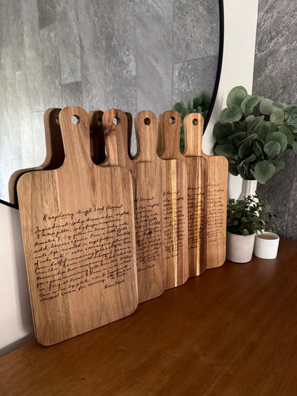 Rectangle Acacia Serving Board - Recipe