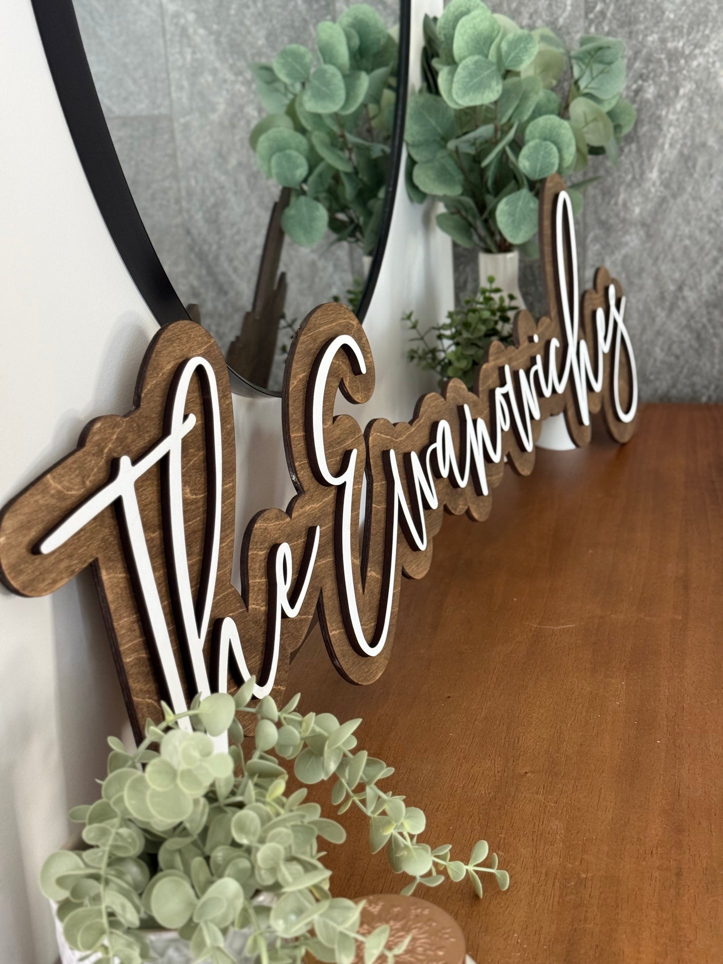 Wedding Name Sign - Layered