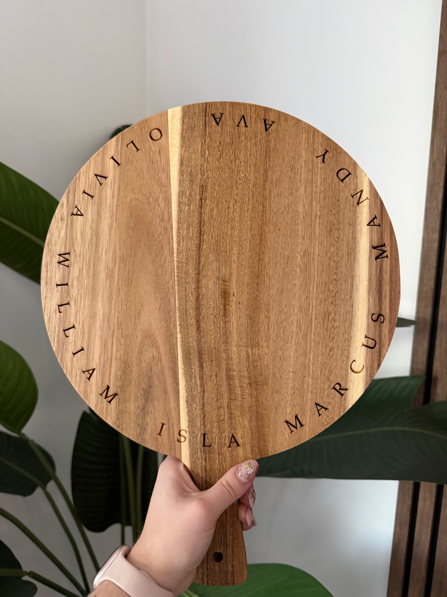 Round Acacia Serving Board - Custom