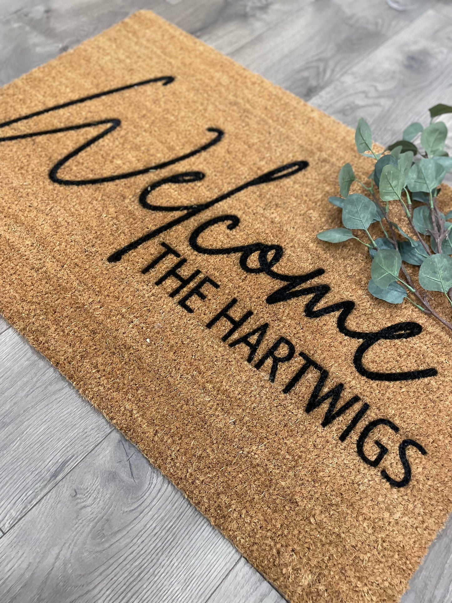 Doormat - Welcome Family Name