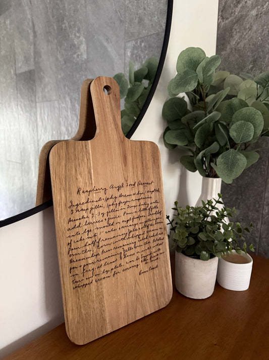Rectangle Acacia Serving Board - Recipe