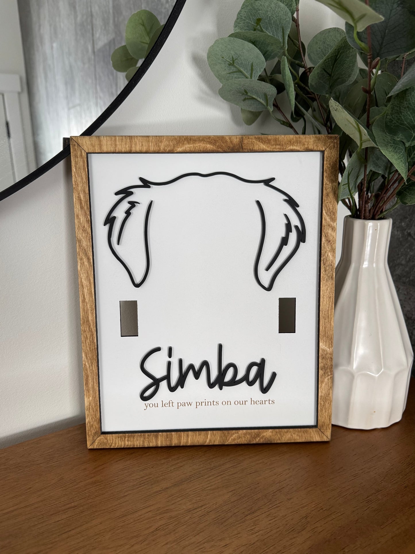 Pet Collar Memorial Sign