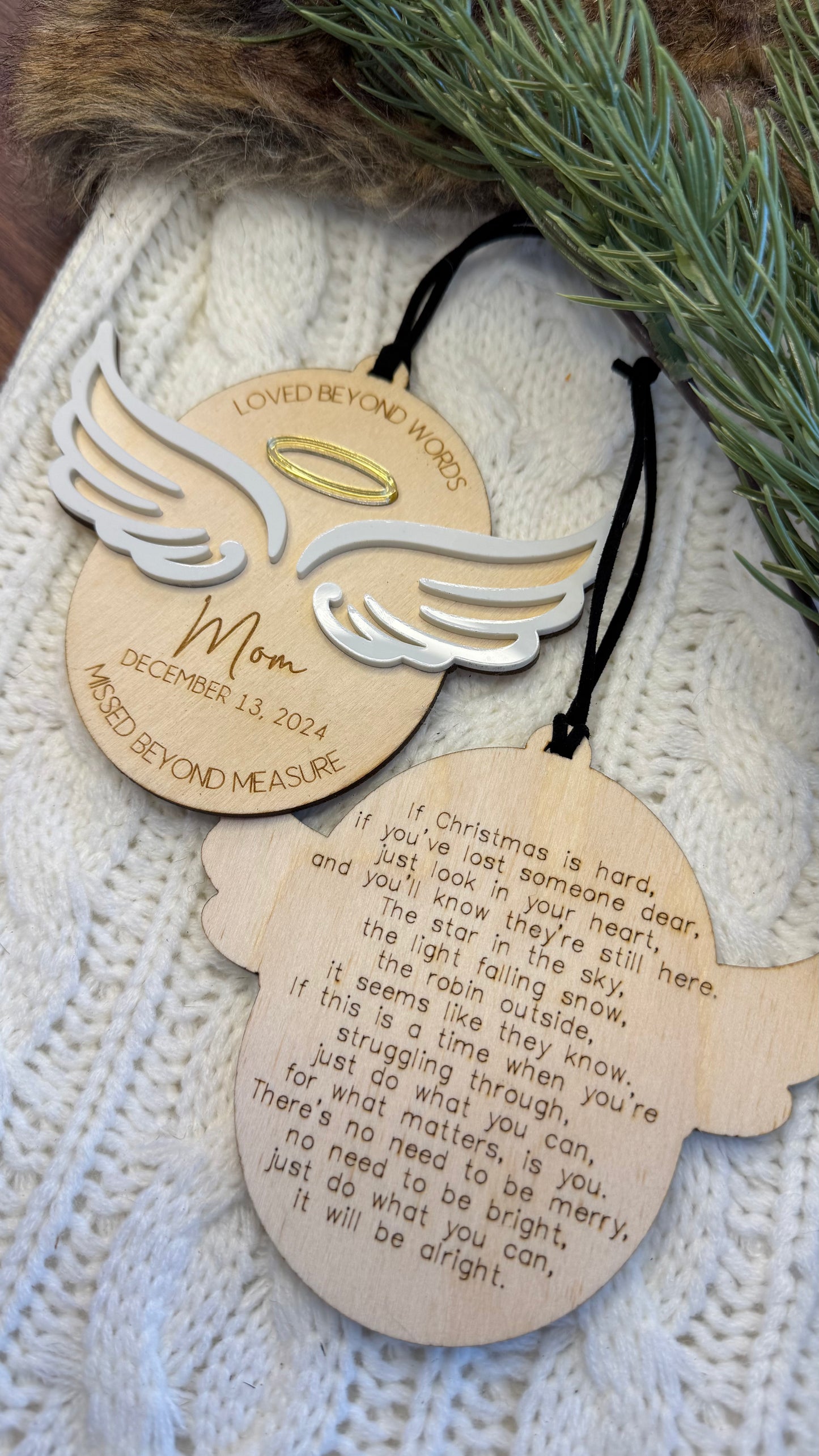 Wooden Ornament - Memorial Ornament