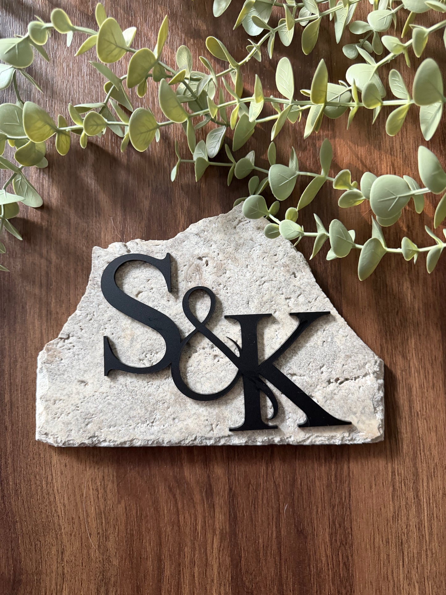 Acrylic Initial Monogram: DIY Wedding Centerpieces