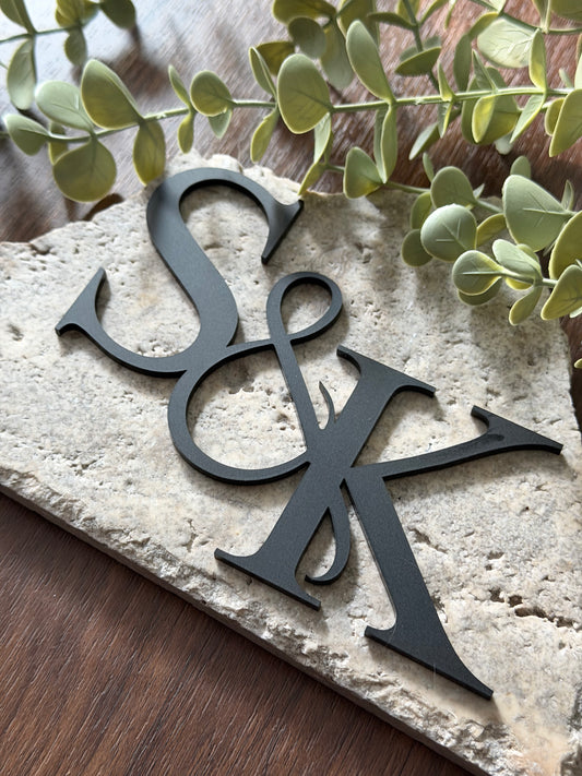 Acrylic Initial Monogram: DIY Wedding Centerpieces